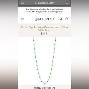 COPY - gigi clozeau solid gold chain. 100% authentic. no boxe